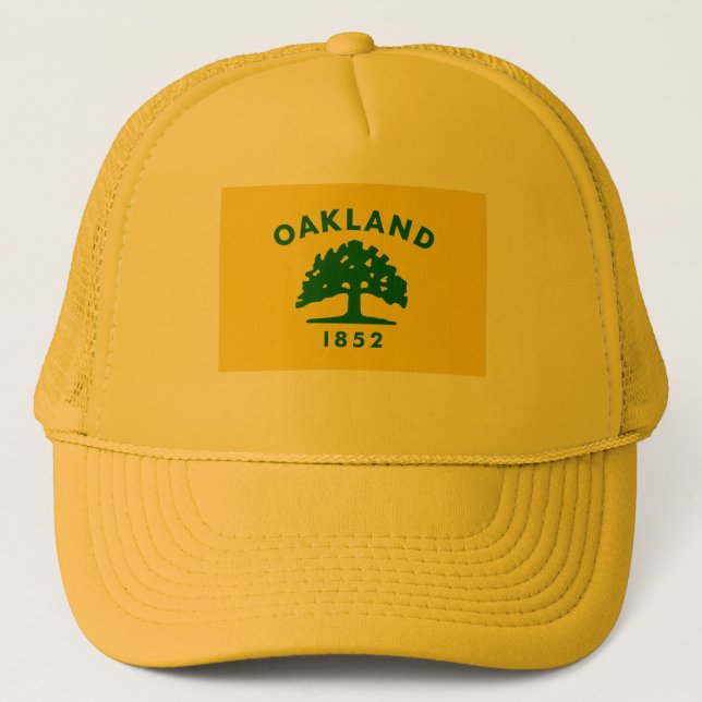Flagge Oaklands, Kalifornien Truckerkappe (Vorderseite)