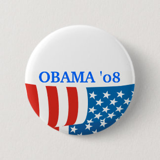Flagge Obama '08 Button
