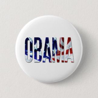 Flagge Obama Amerika Button