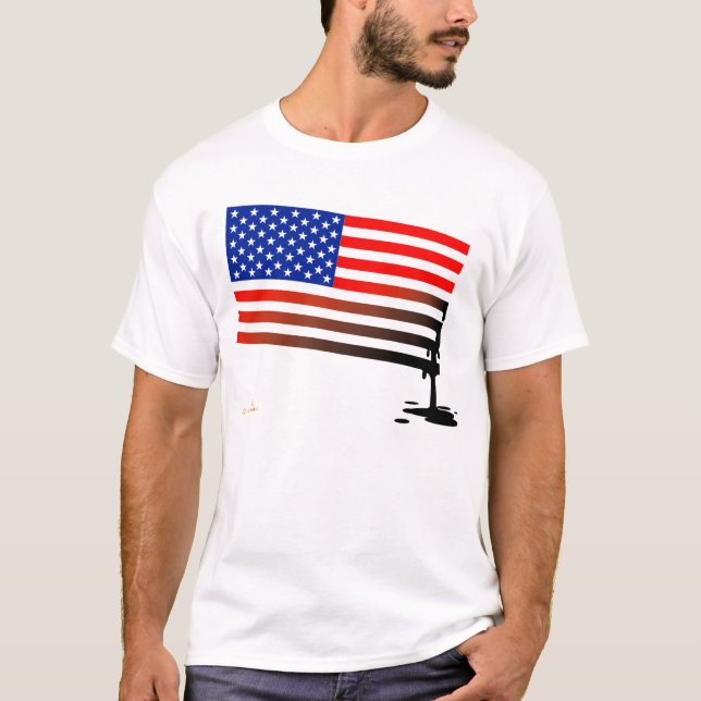 Flagge-Ölpest T-Shirt (Vorderseite)