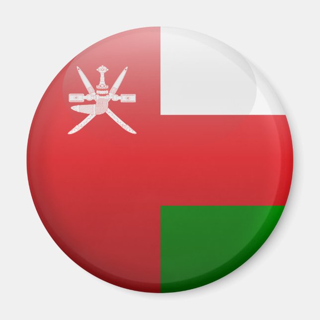 Flagge Oman Magnet (Vorne)