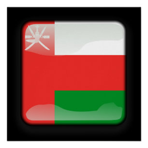 Flagge Oman Poster