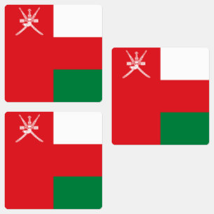 Flagge Omans Etiketten