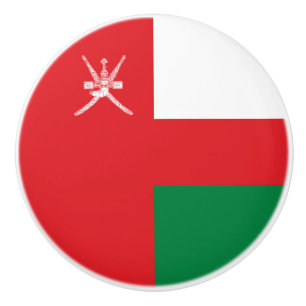 Flagge Omans Keramikknauf