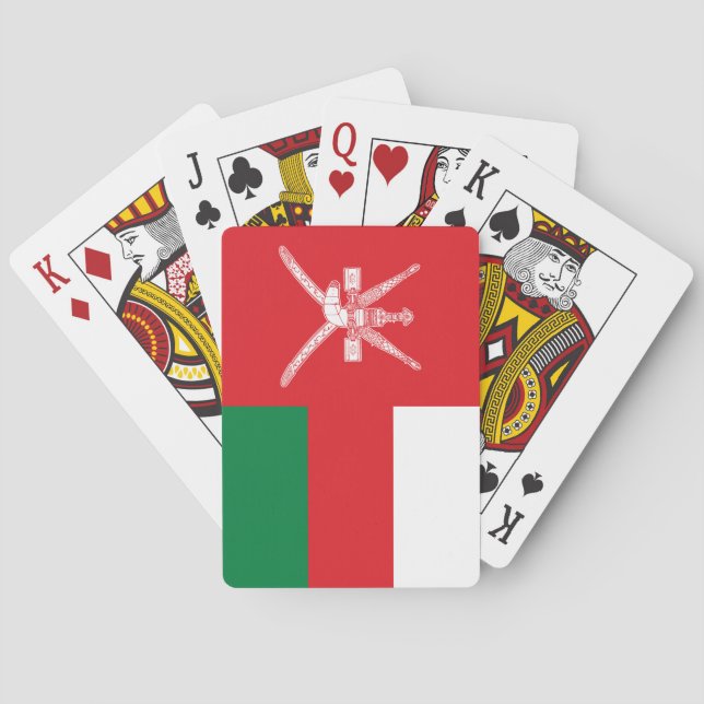 Flagge Omans Spielkarten (Rückseite)