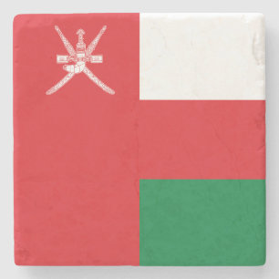 Flagge Omans Steinuntersetzer