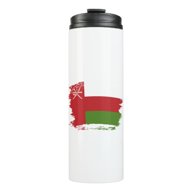Flagge Omans Thermosbecher (Vorderseite)