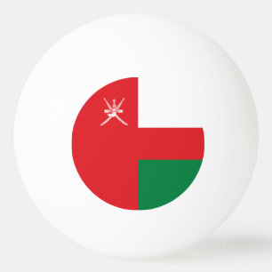 Flagge Omans Tischtennisball