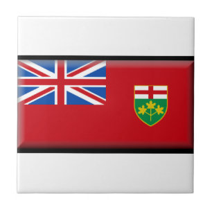 Flagge Ontarios (Kanada) Fliese