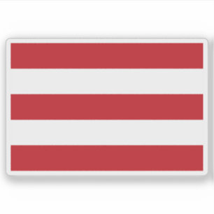 Flagge Oostergo, Niederlande Aufkleber