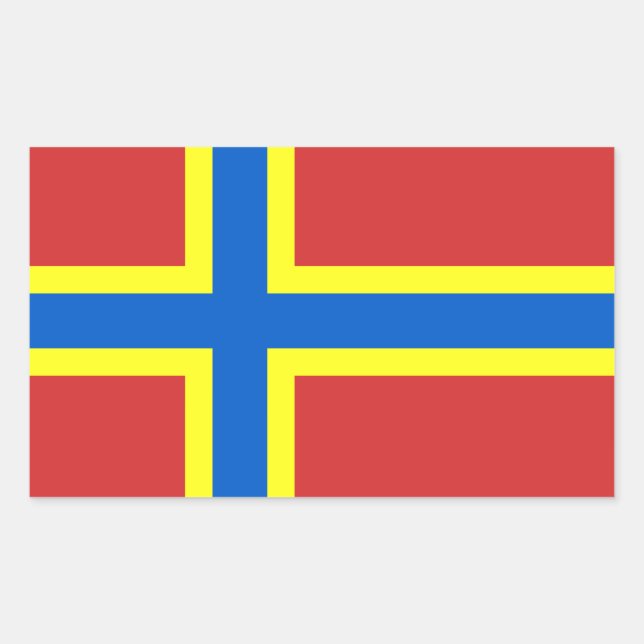 Flagge Orkneys Rechteckiger Aufkleber (Vorderseite)