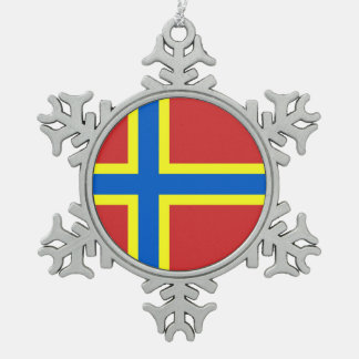 Flagge Orkneys Schneeflocken Zinn-Ornament