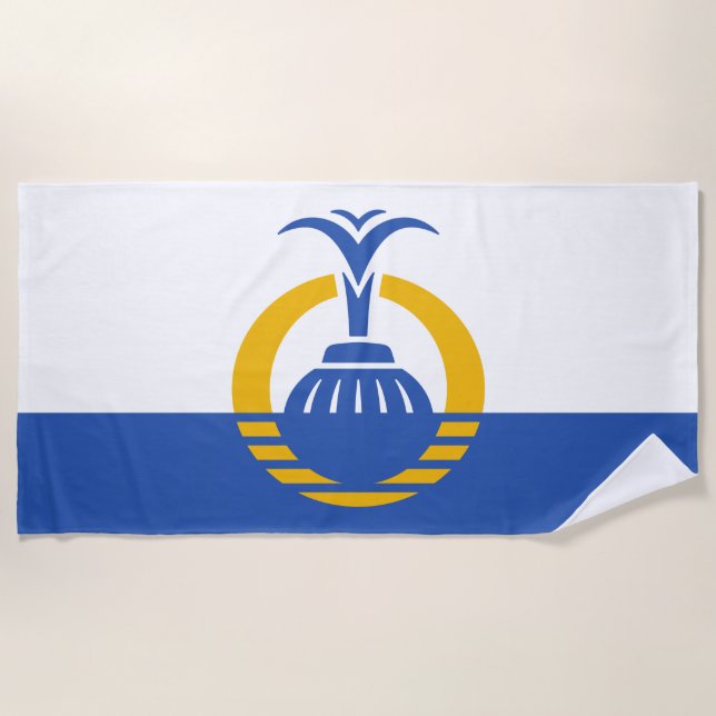 Flagge Orlandos (Stadt Florida, USA) Strandtuch (Vorderseite)