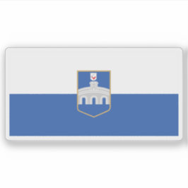 Flagge Osijek, Kroatien Aufkleber