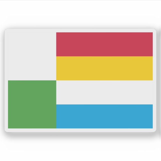 Flagge Oss, Niederlande Aufkleber (Vorderseite)