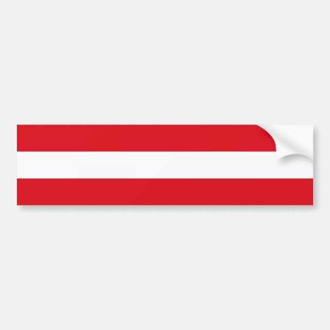 Flagge Österreichs Autoaufkleber (Vorne)