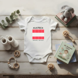 Flagge Österreichs Baby Strampler