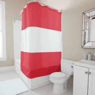 Flagge Österreichs Duschvorhang