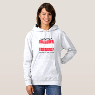 Flagge Österreichs Hoodie