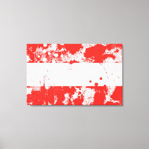 Flagge Österreichs Leinwanddruck