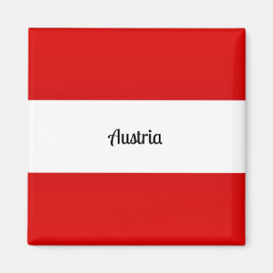 Flagge Österreichs Magnet