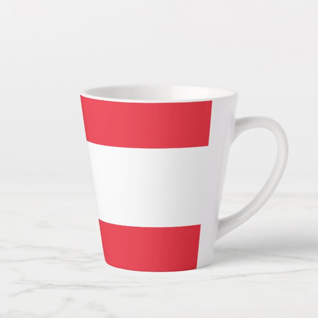 Flagge Österreichs Milchtasse (Rechts)