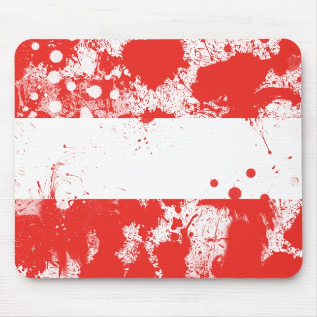 Flagge Österreichs Mousepad (Vorne)