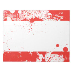 Flagge Österreichs Notizblock