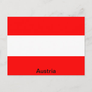 Flagge Österreichs Postkarte