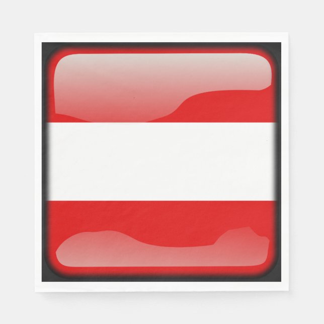 Flagge Österreichs Serviette (Vorderseite)