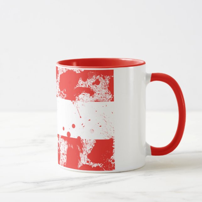 Flagge Österreichs Tasse (Rechts)