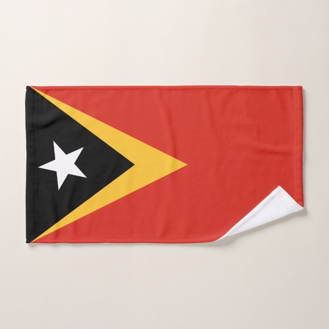 Flagge Osttimors Badhandtuch Set (Handtuch)