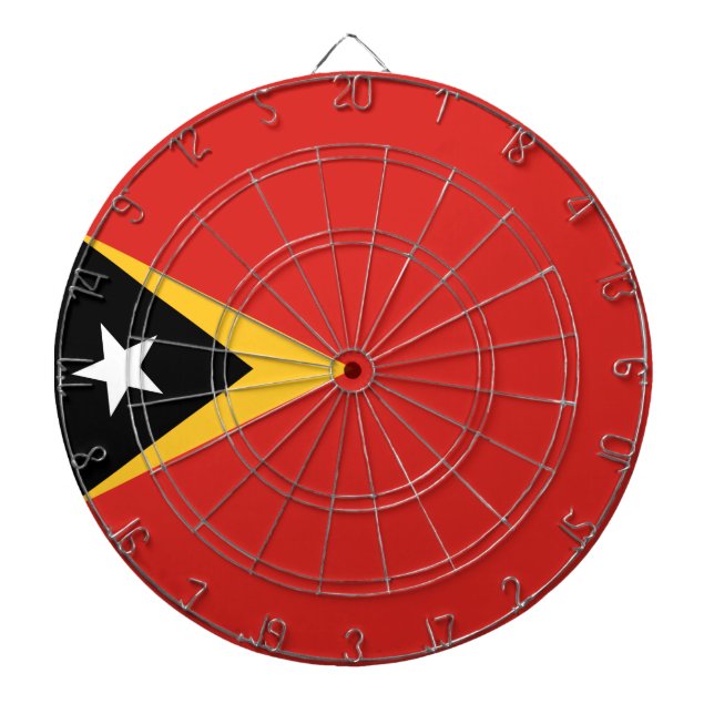 Flagge Osttimors Dartscheibe (vorne)
