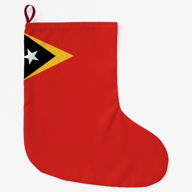 Flagge Osttimors Großer Weihnachtsstrumpf (Vorderseite)