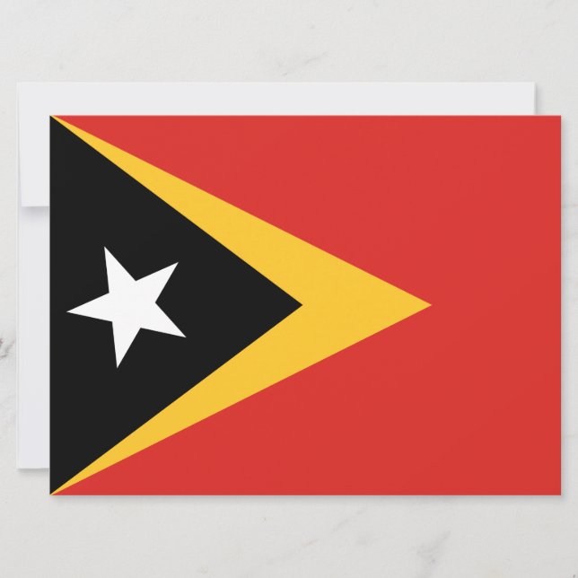 Flagge Osttimors Karte (Vorderseite)