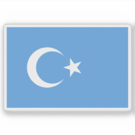 Flagge Ostturkestans (Kök Bayraq) Aufkleber