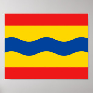 Flagge Overijssel Poster
