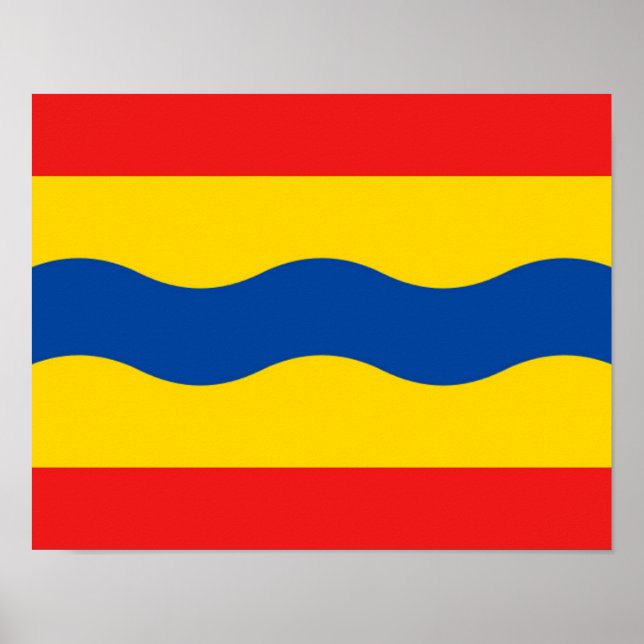 Flagge Overijssel Poster (Vorne)