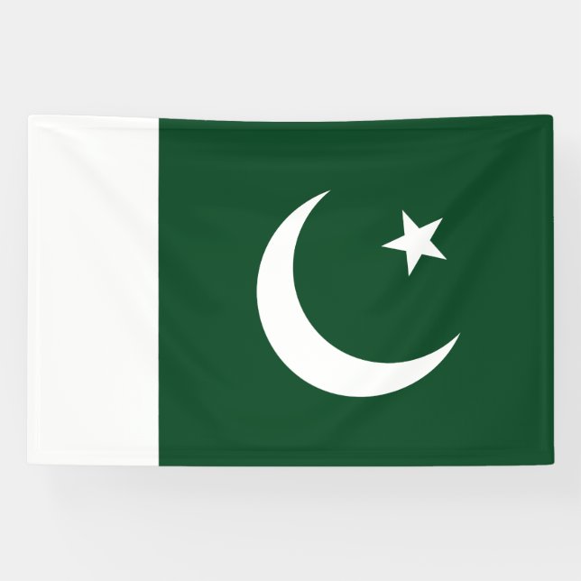 Flagge Pakistans Banner (Horizontal)