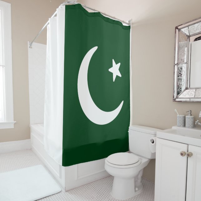 Flagge Pakistans Duschvorhang (Beispiel)