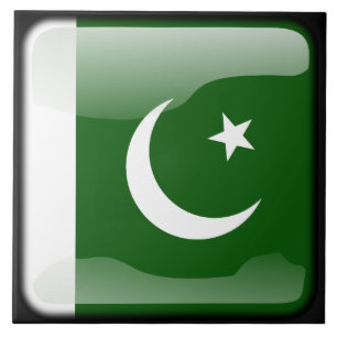 Flagge Pakistans Fliese