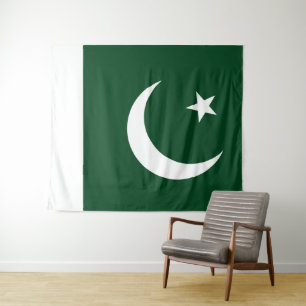 Flagge Pakistans groß Wandteppich