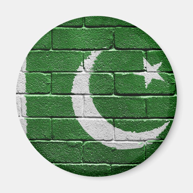 Flagge Pakistans Magnet (Vorne)