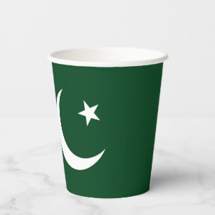 Flagge Pakistans Pappbecher