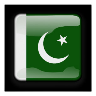 Flagge Pakistans Poster