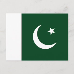Flagge Pakistans Postkarte