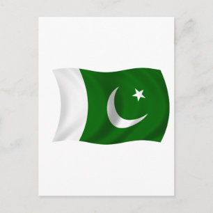 Flagge Pakistans Postkarte