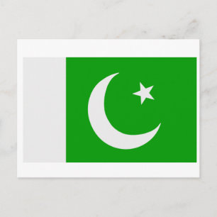 Flagge Pakistans Postkarte
