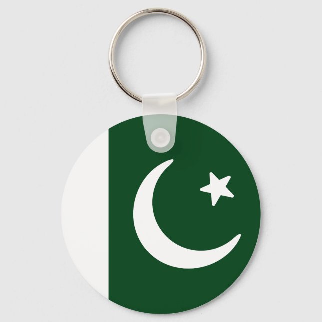 Flagge Pakistans Schlüsselanhänger (Vorderseite)
