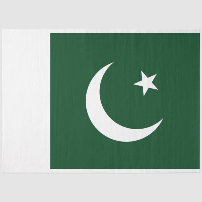 Flagge Pakistans Seidenpapier (Vorderseite)